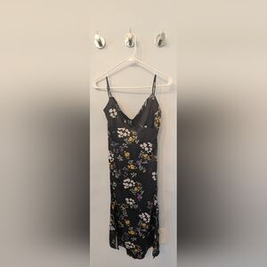 Hippie Rose Floral Black Slip Dress